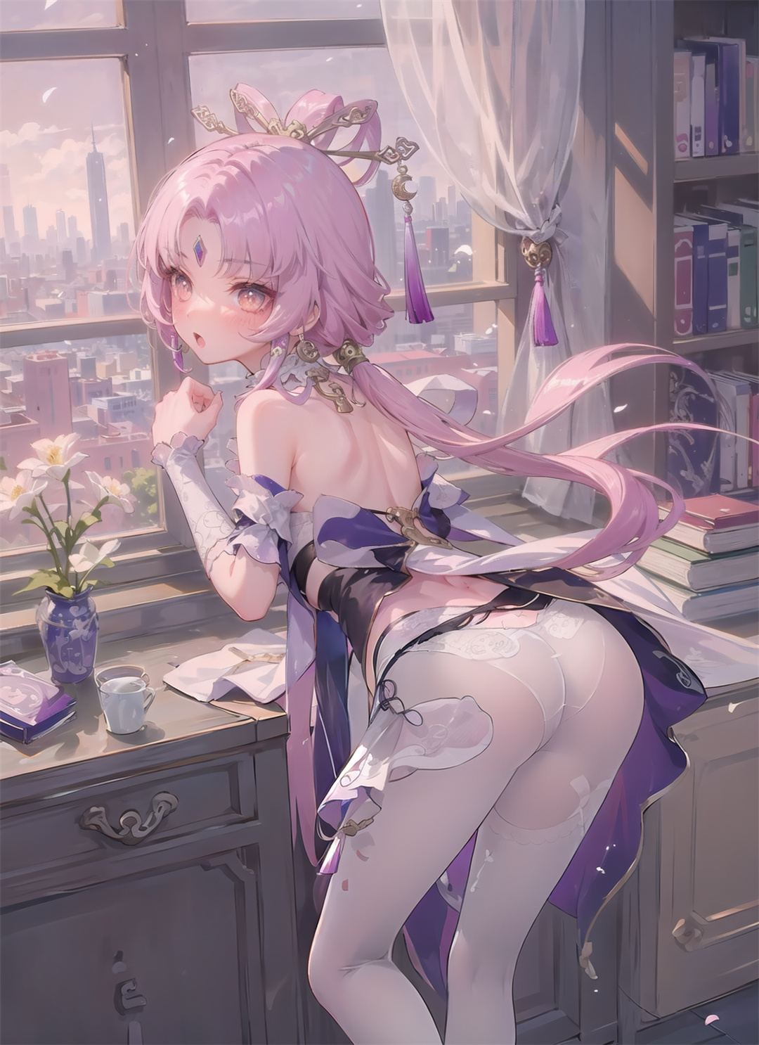 图片[5]-【插画】崩坏3 布洛妮娅 爱莉希雅 崩坏：星穹铁道 符玄 美图推荐[AI生成]-cosers写真次元网