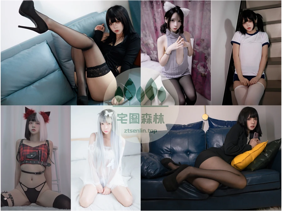 萌妹coser疯猫ss写真合集下载&汇总：可御可萌的美腿二次元博主[134套-63.1G]-第1张-宅图森林写真资源合集下载