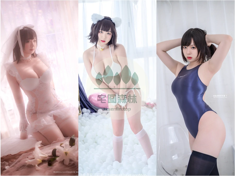 皮皮奶写真合集下载&汇总：波浪如雪，腰肢似莲[60套-35.8G]-第3张-宅图森林写真资源合集下载