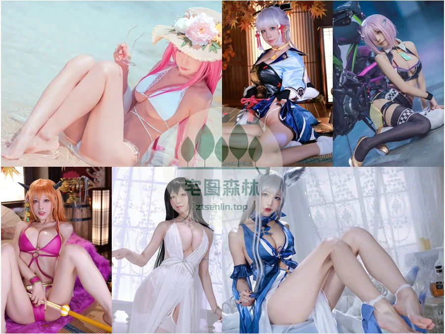 网红coser水淼aqua写真合集下载&汇总：崩坏御姐，有容乃大[232套-43.4G]-第5张-宅图森林写真资源合集下载