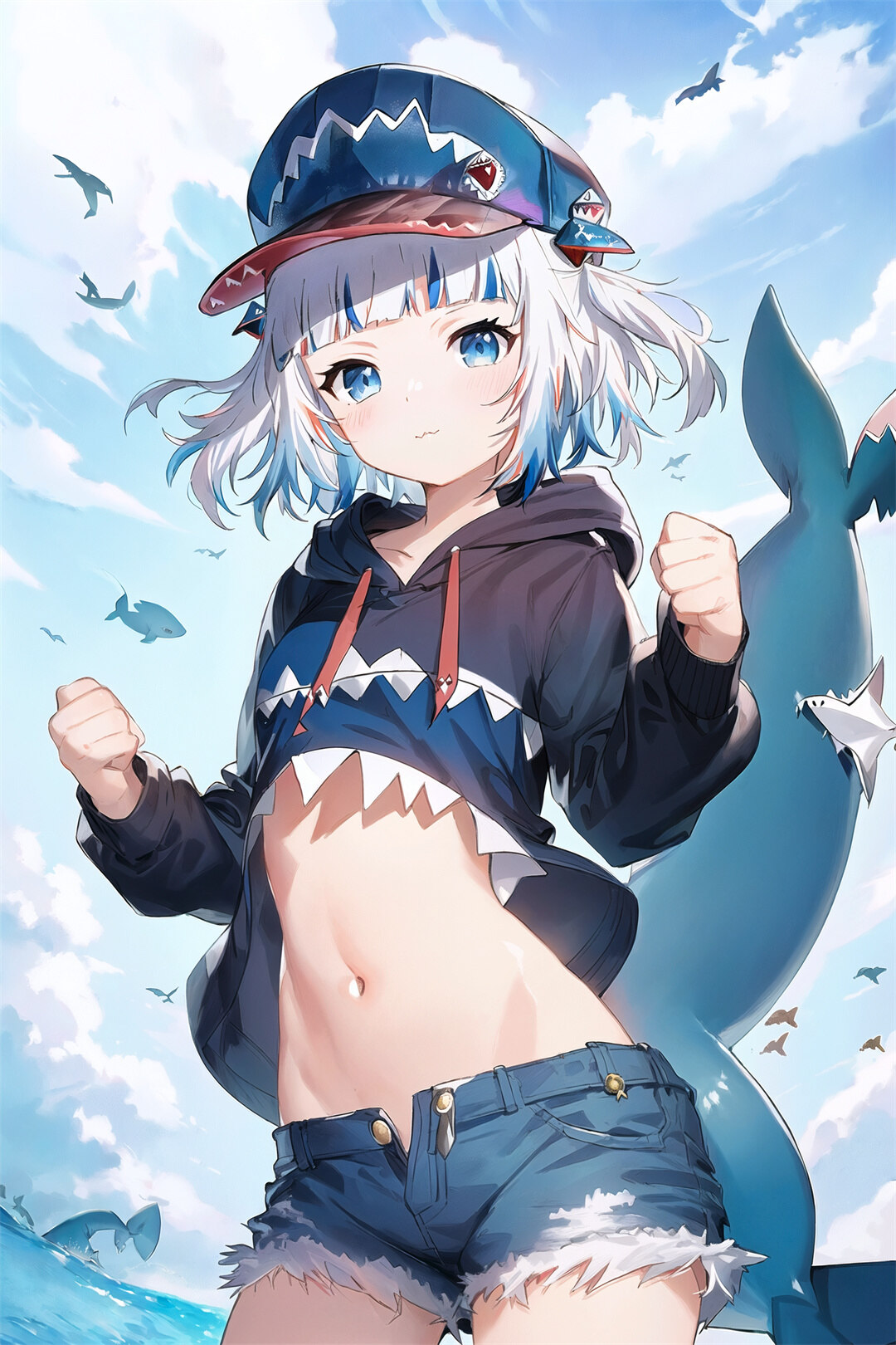 可爱的小鲨鱼 噶呜·古拉 街道也好，晚风也罢，都很甜