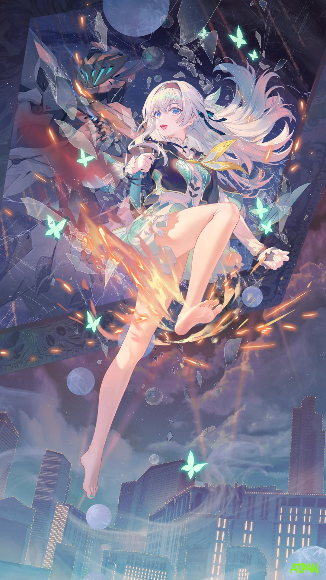 流萤：抓到我，就让你玩变身器哟～