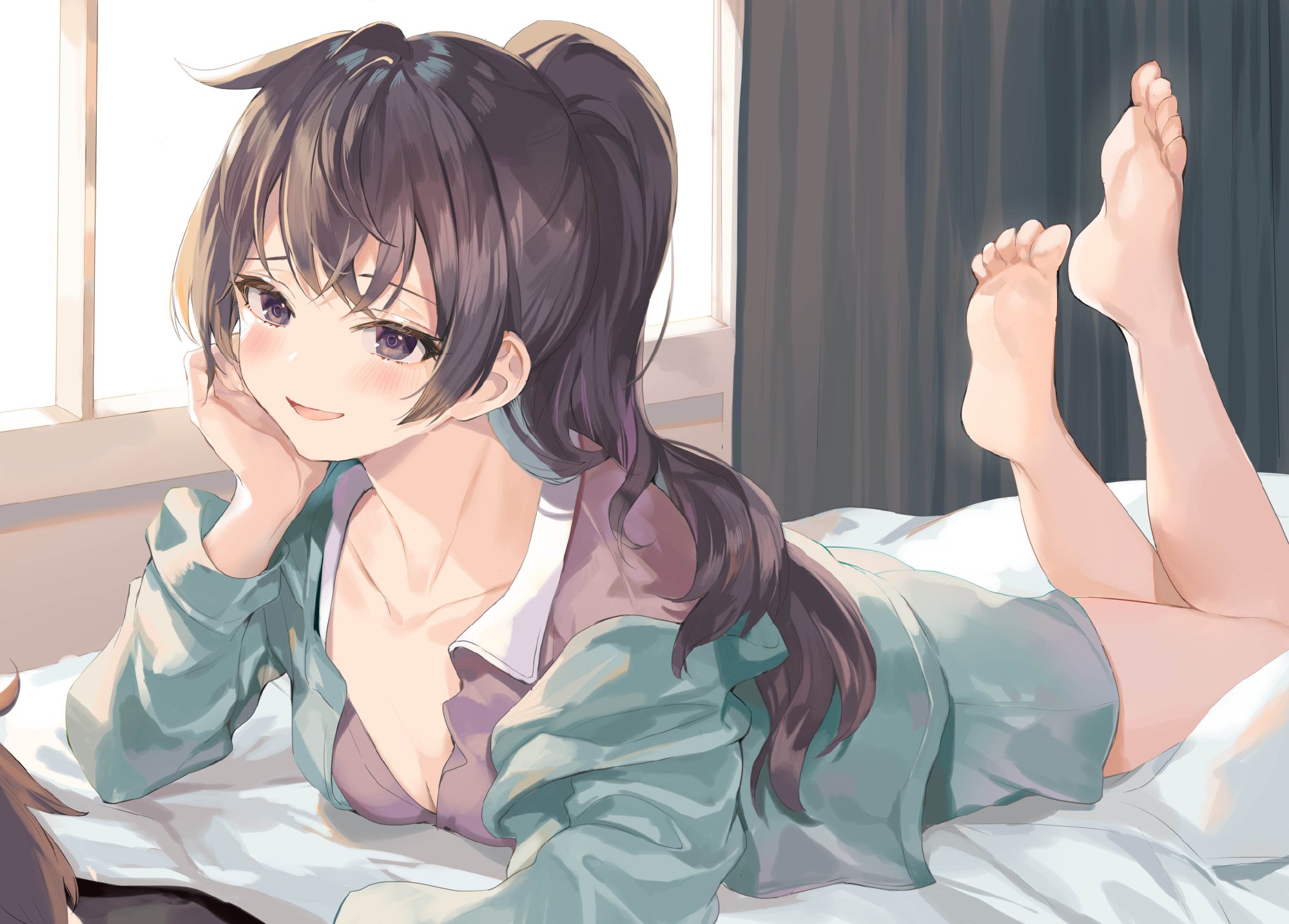 可爱白发傲娇JK!《邻座艾莉同学》官推壁纸插图专辑