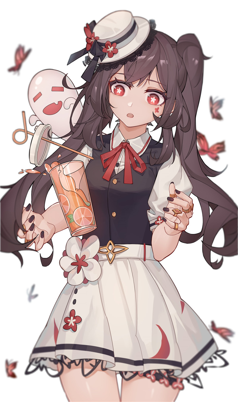 原神胡桃4K8K超清壁纸立绘p站pixiv原画插画海报画集