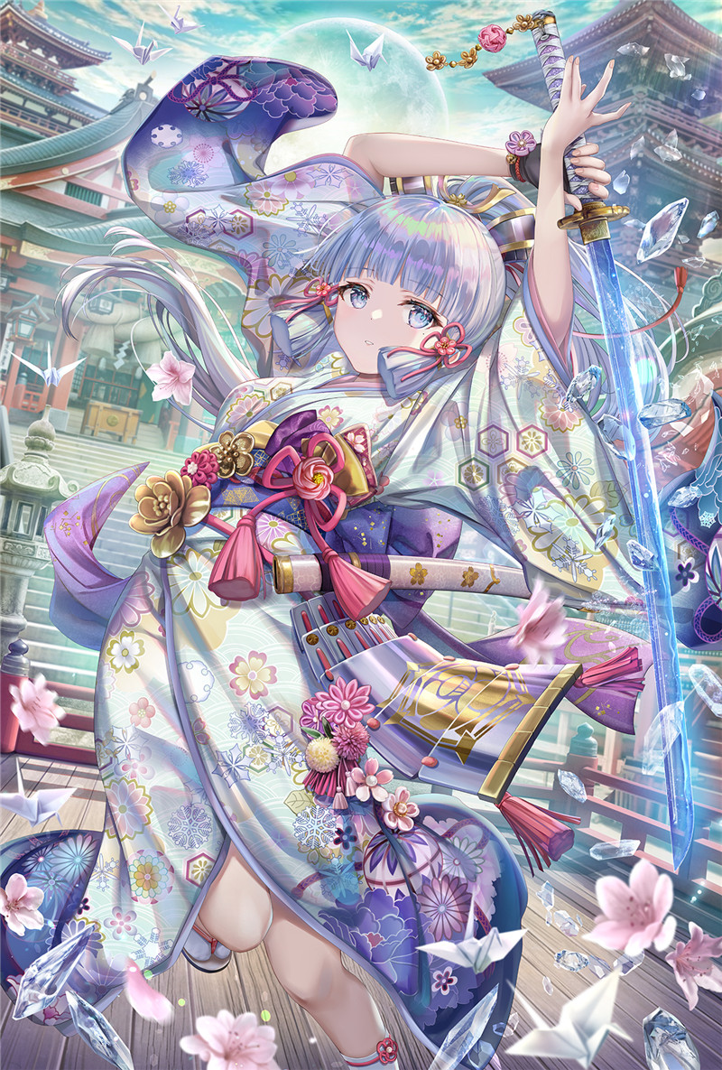原神神里绫华角色立绘4K8K超清壁纸插画(第二期)-cosers写真次元网