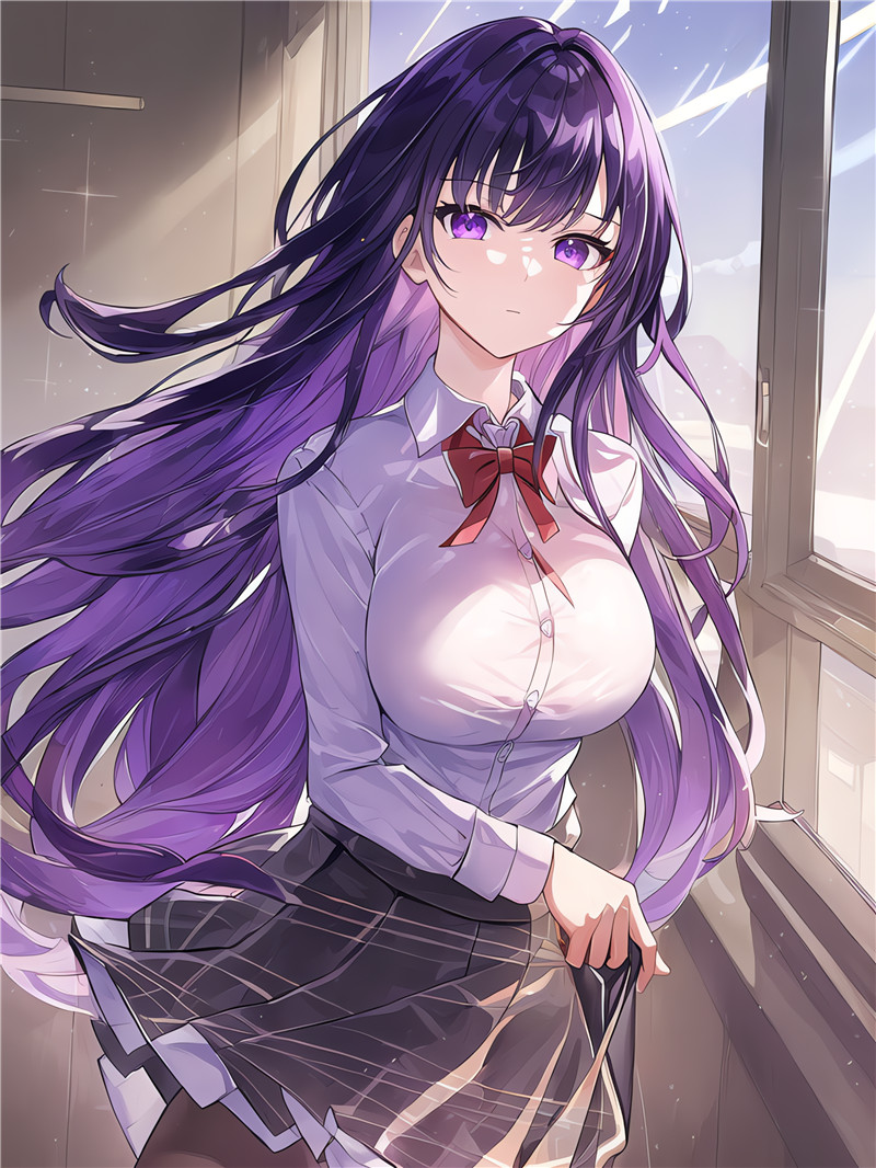 AI绘画动漫壁纸P站日韩系AI生成插画作品角色人物图库