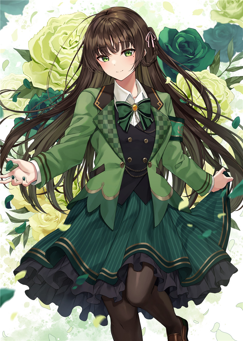 动漫泪痣少女P站pixiv主题图集原画插画壁纸画集图片素材美术资料-cosers写真次元网