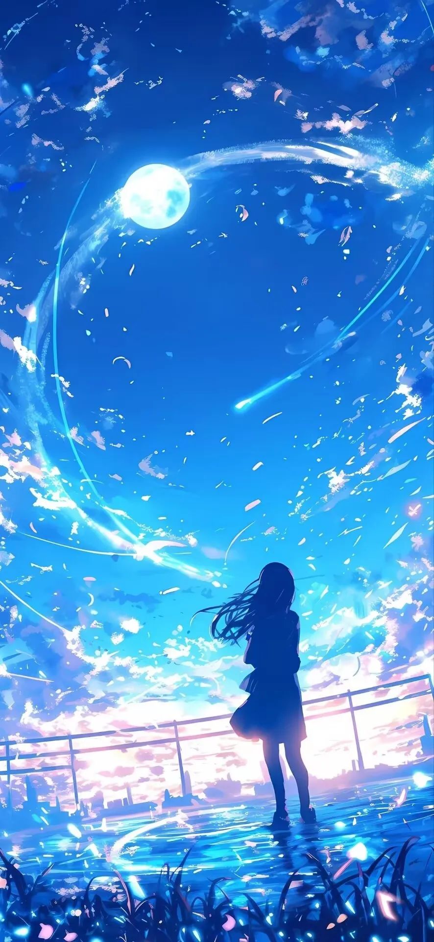 二次元壁纸 | 沉没时却点亮了珊瑚的梦