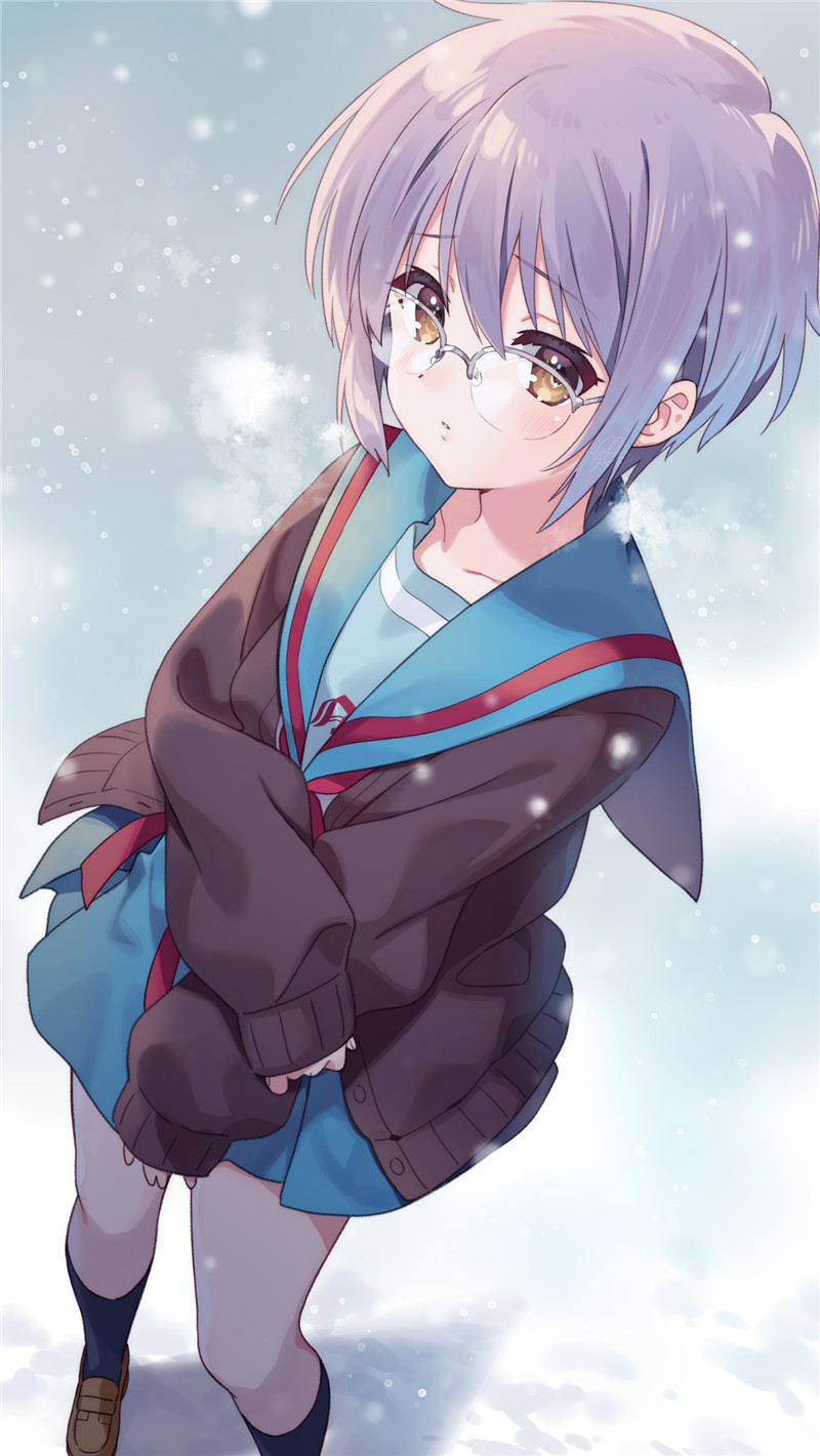 动漫凉宫春日的忧郁长门有希相关图集原画插画CG壁纸美术图片素材