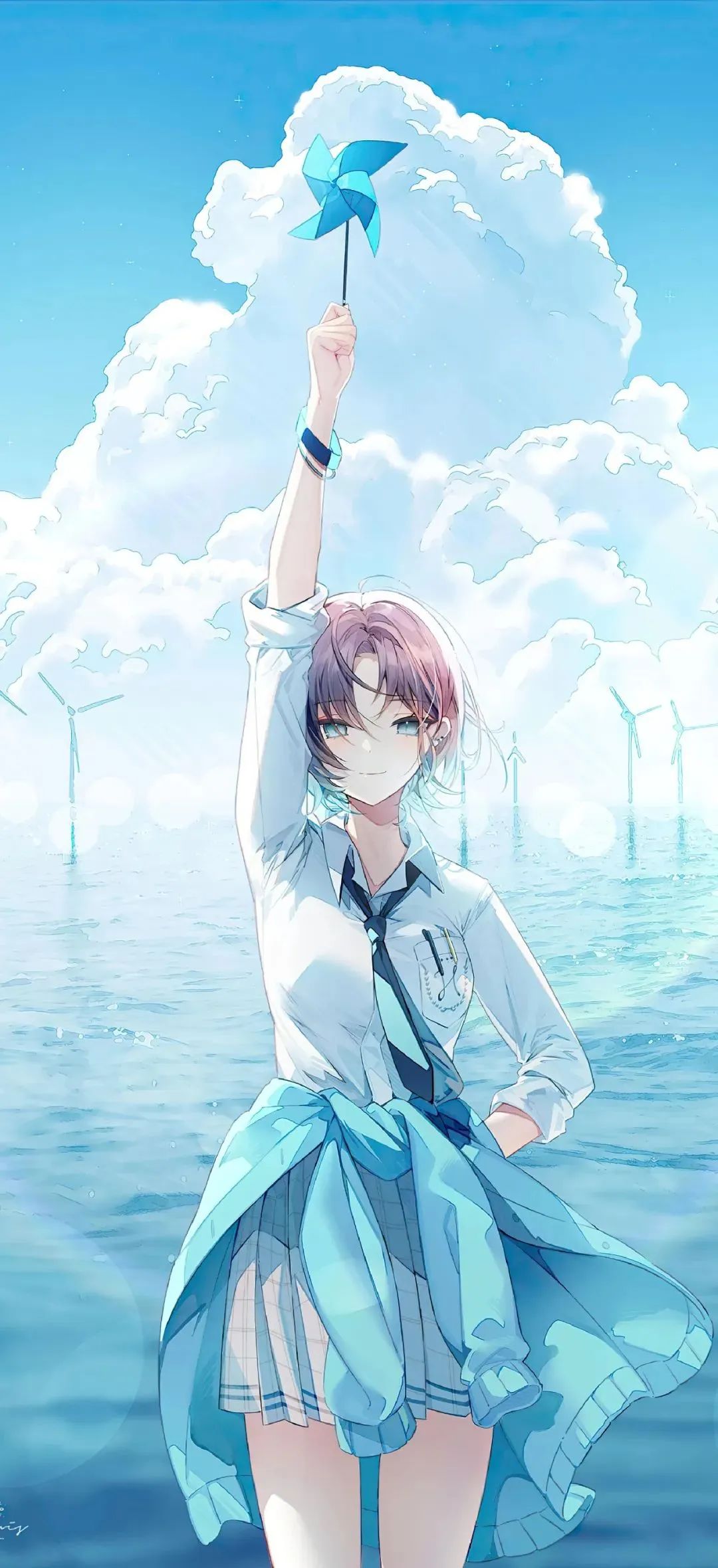 动漫壁纸 | 月光下，影子陪着我，一起数着星星