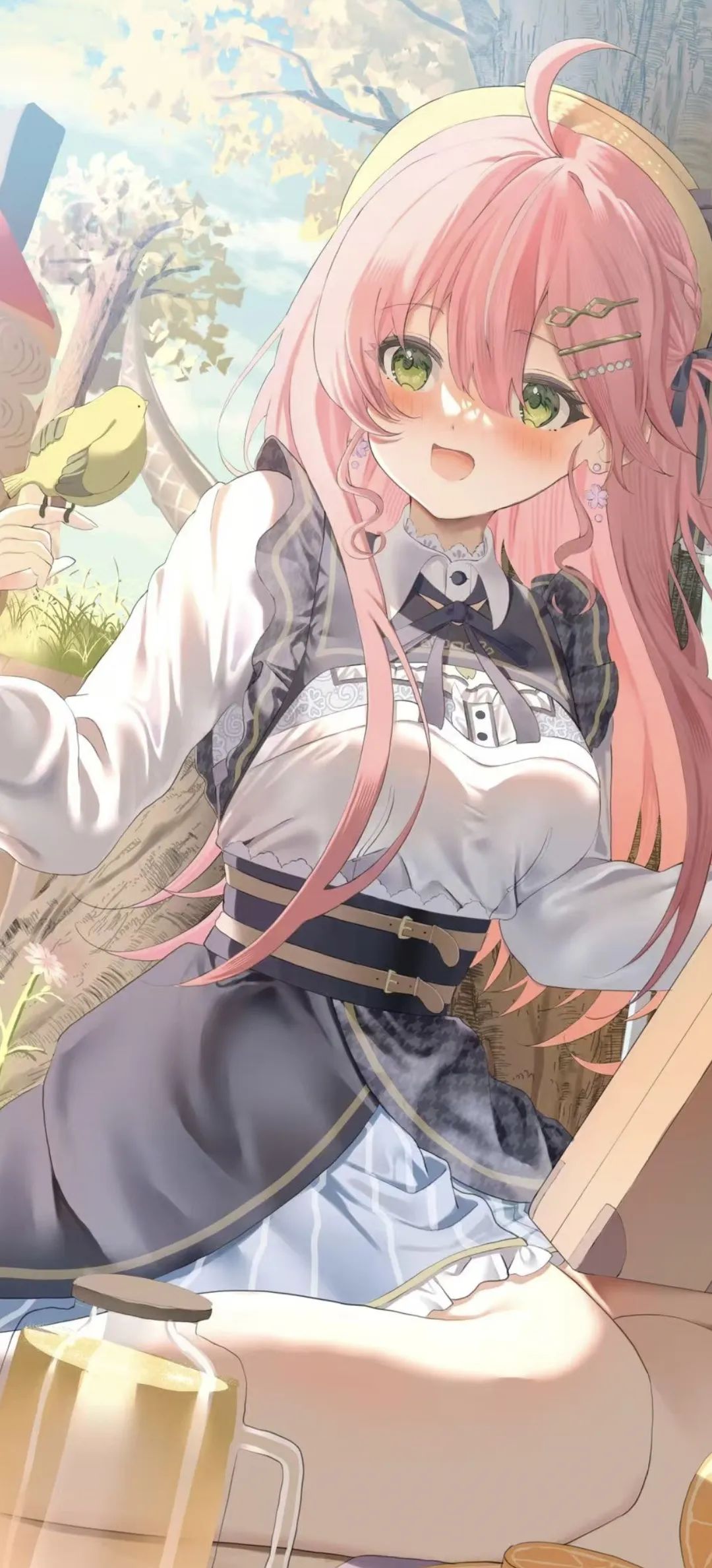 动漫壁纸 | 一瓣春色跌落，惊醒了沉睡的溪