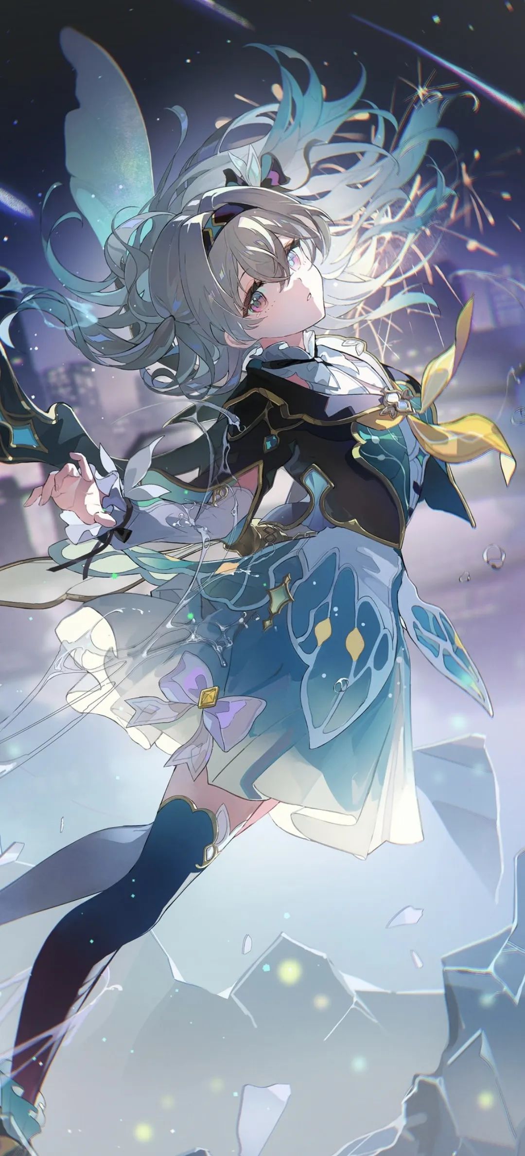 动漫壁纸 | 一瓣春色跌落，惊醒了沉睡的溪