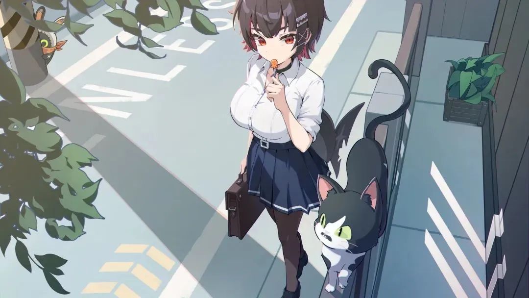 动漫壁纸 | 一瓣春色跌落，惊醒了沉睡的溪