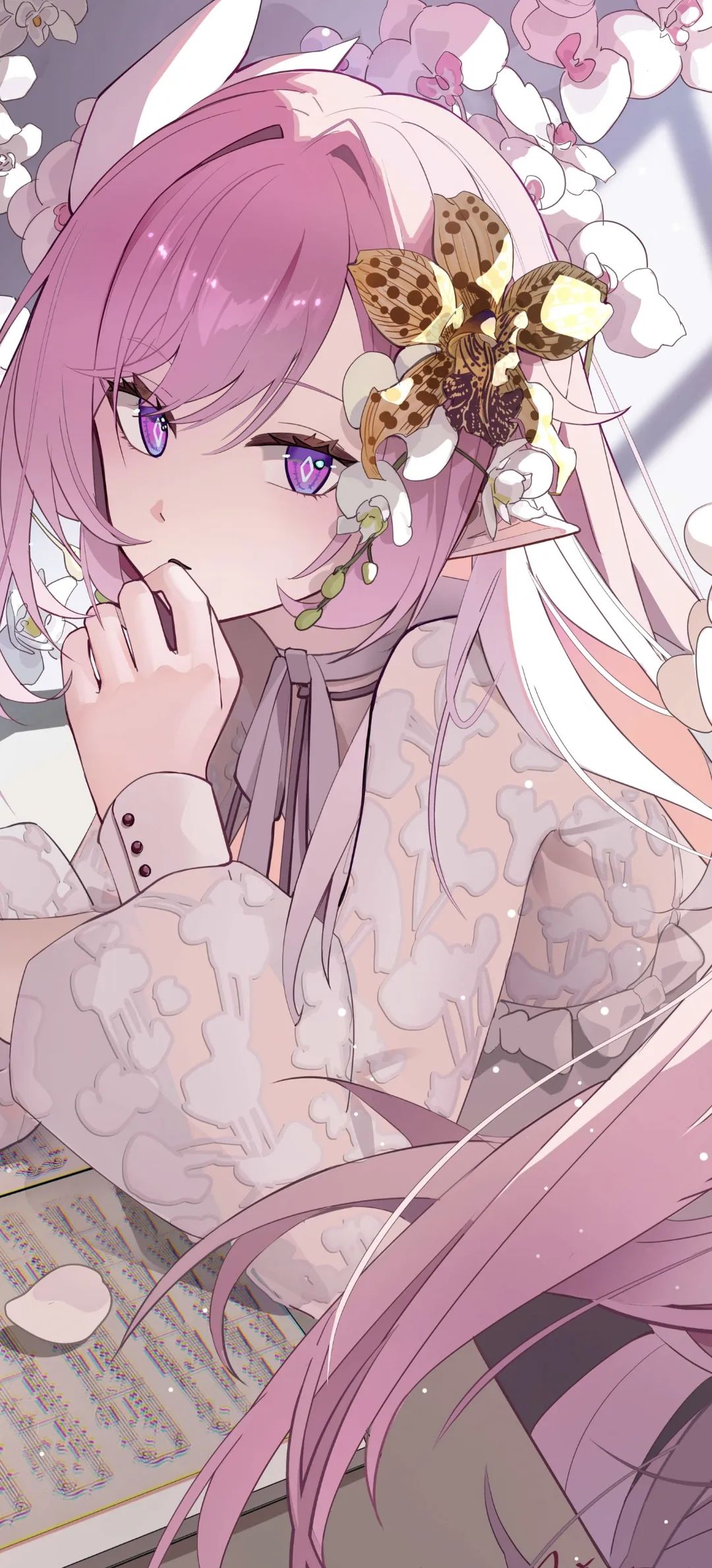 动漫壁纸 | 竹席吸走后背的燥热，梦里飘来茉莉的香