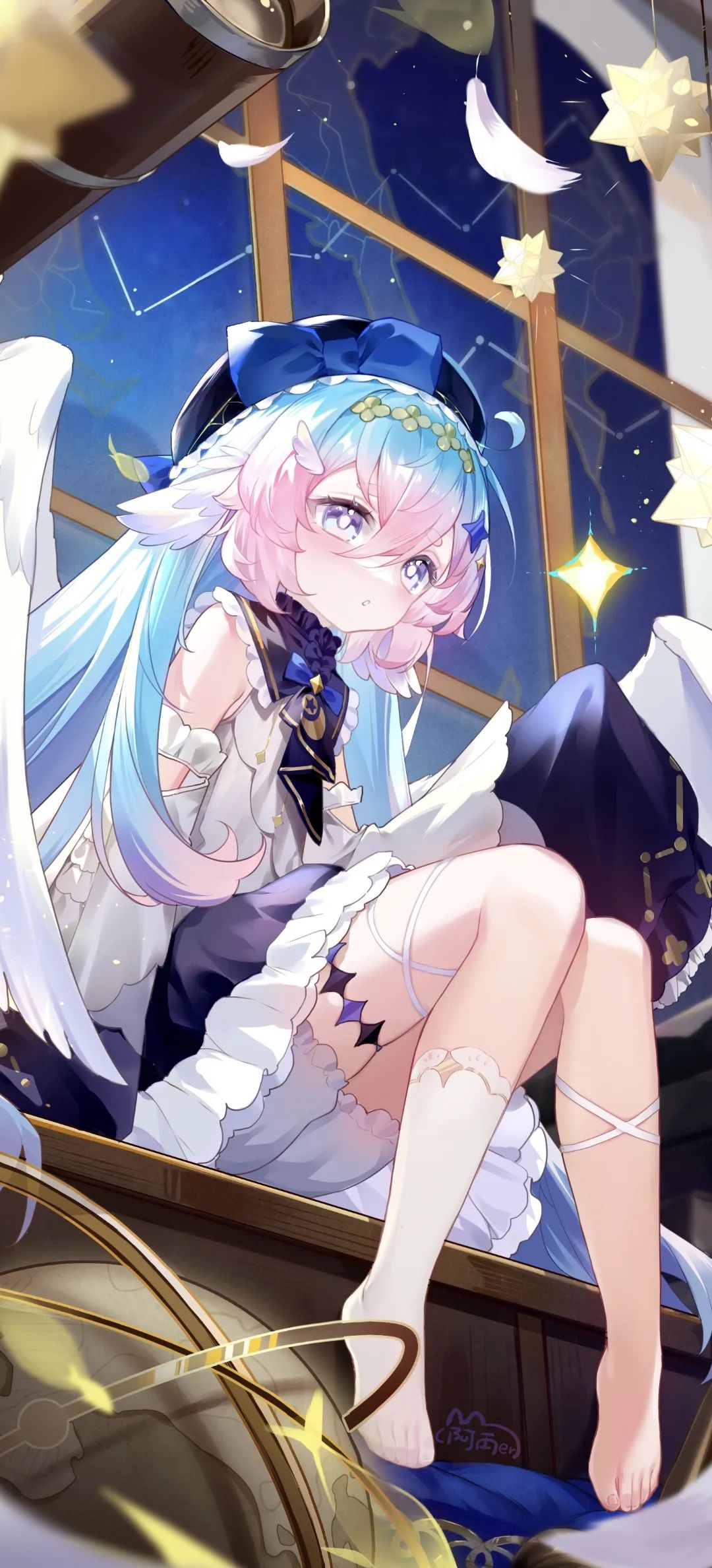 动漫壁纸 | 竹席吸走后背的燥热，梦里飘来茉莉的香