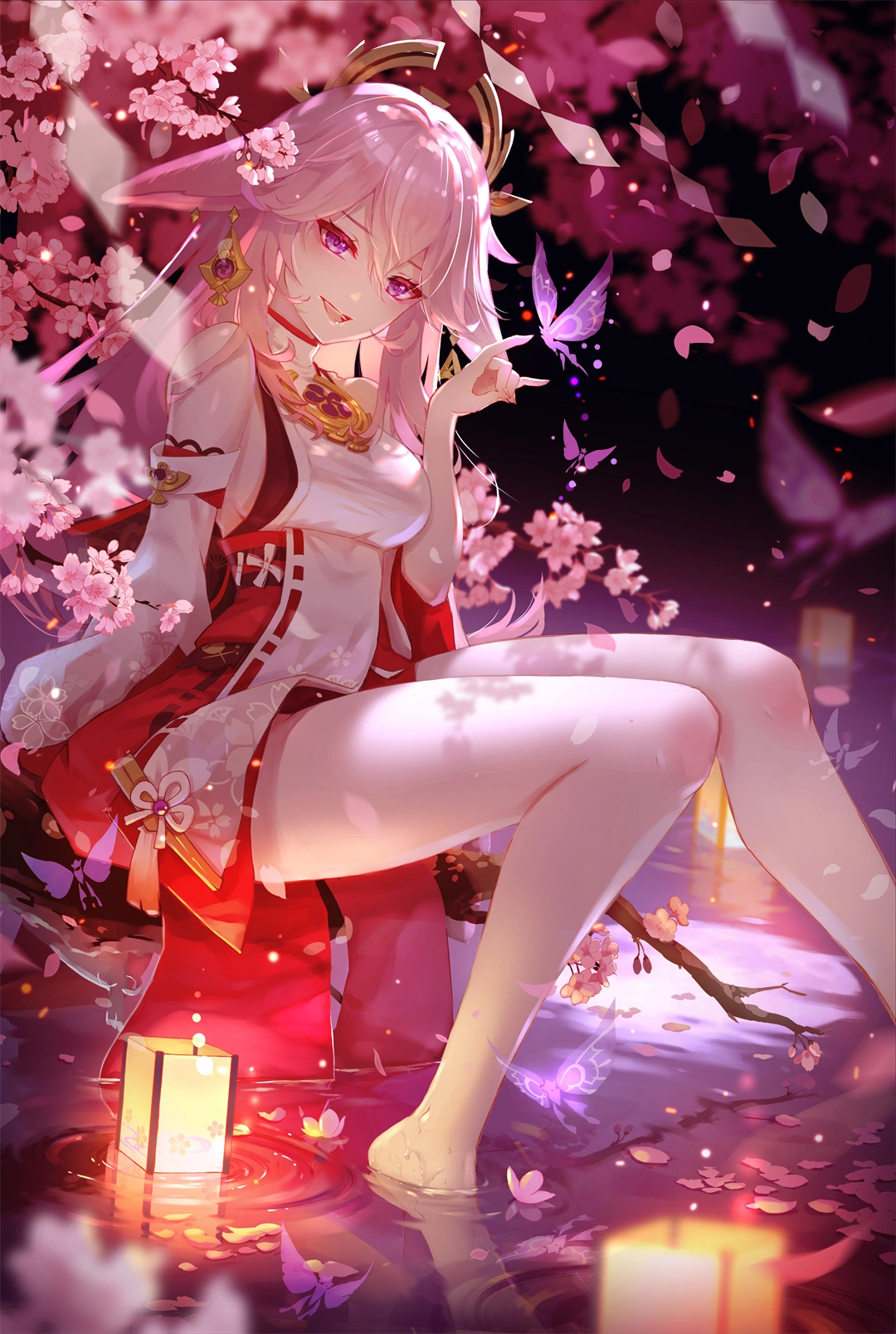 图片[1]-《第一期》原神 八重神子狐耳你喜欢吗？-cosers写真次元网