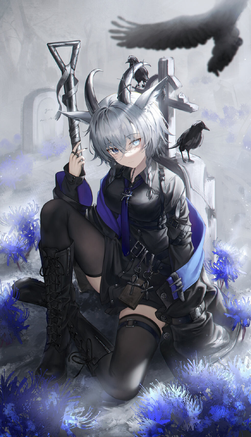 过膝袜和美腿更配哦！韩国画师Flippy的插画作品推荐