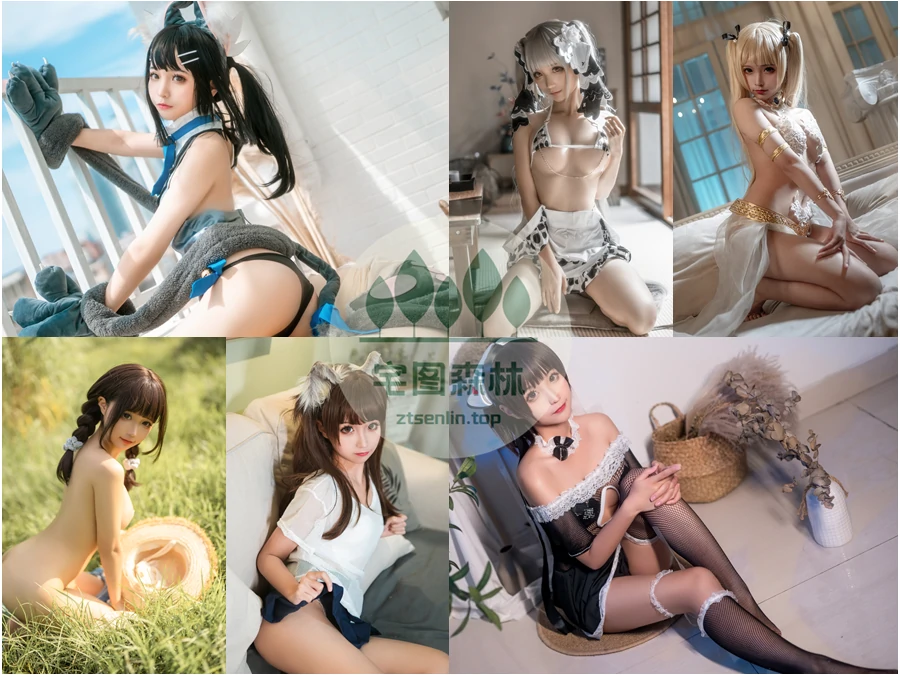 动漫博主蠢沫沫写真合集下载&汇总：纯真又妖媚的童颜巨乳[385套-230.3G]-第9张-宅图森林写真资源合集下载